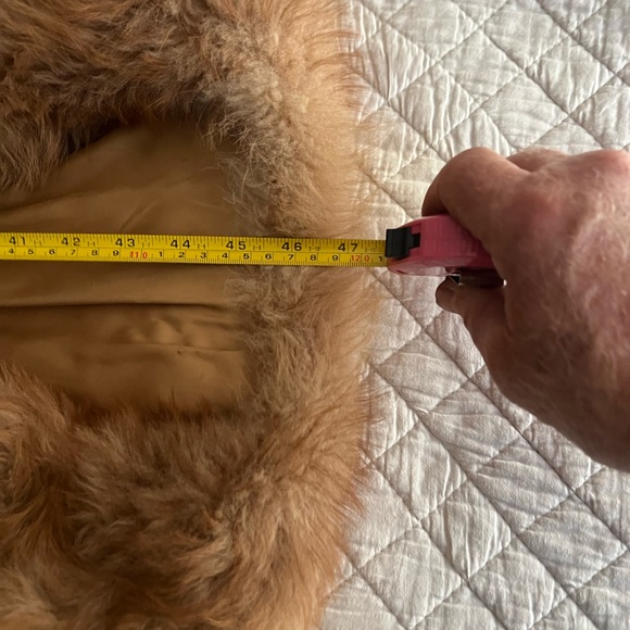 Full length Rabbit coat with Fox collar - Picture 7 of 7